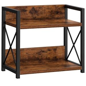 2-Tier Stackable Bamboo Fruit Baskets / Open-Front Bamboo Storage Bins